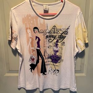 Jess & Jane decorated short sleeved T shirt.